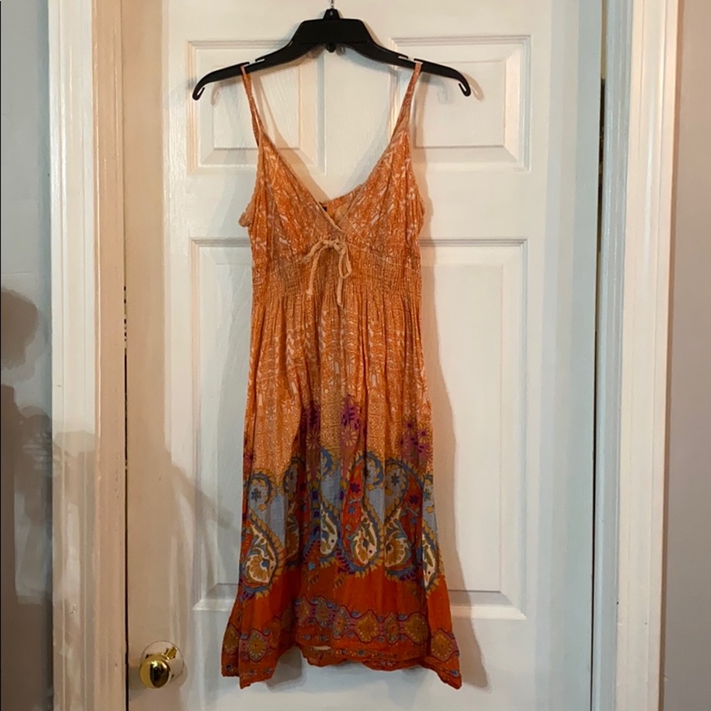 Peach summer dress